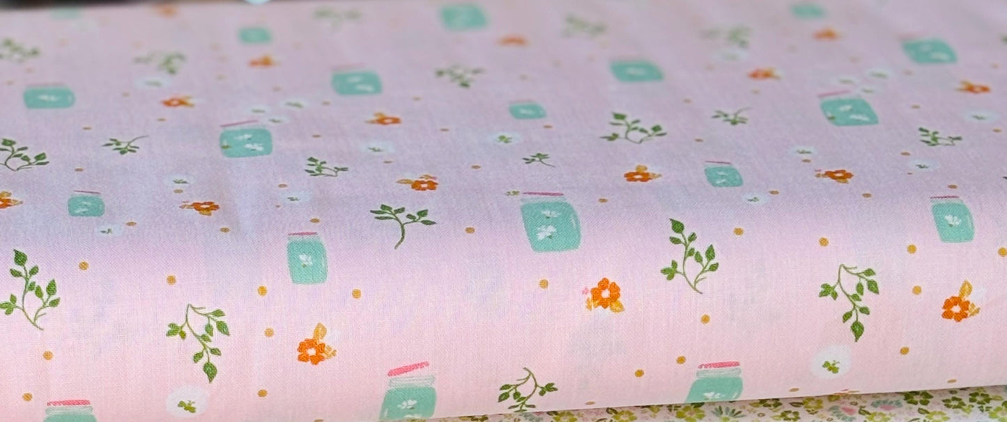 Summer Skies and Fireflies pink | Gracey Larson | C16373 | Fast shipping | summer vintage