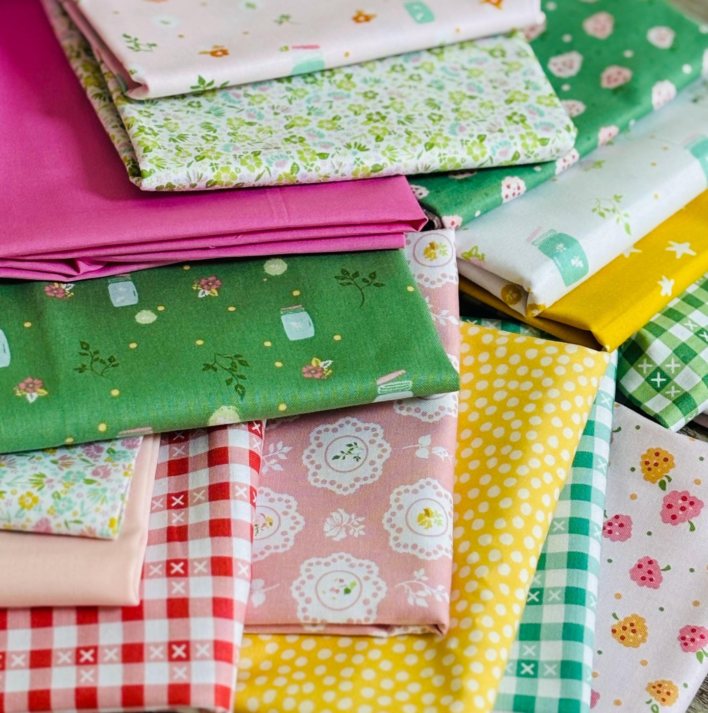 Summer Skies and Fireflies and more mini bundle | Gracey Larson | 16 x fq bundle | summer vintage