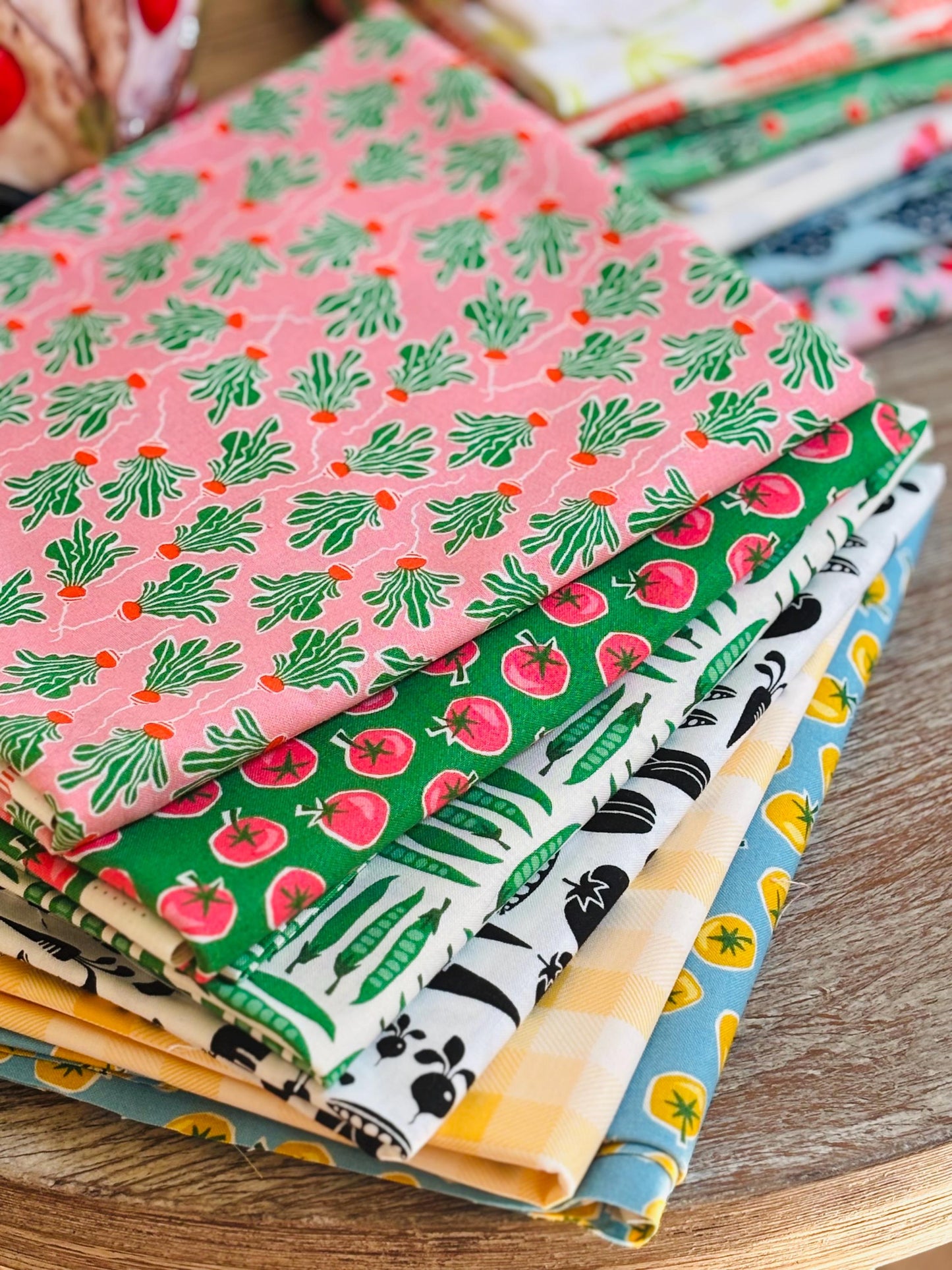 Kitchen garden No 5 fruit vegetable summer curated bundle - 16 piece FQ or 1/2 yd - in the garden - AGF - cotton and steel - berries