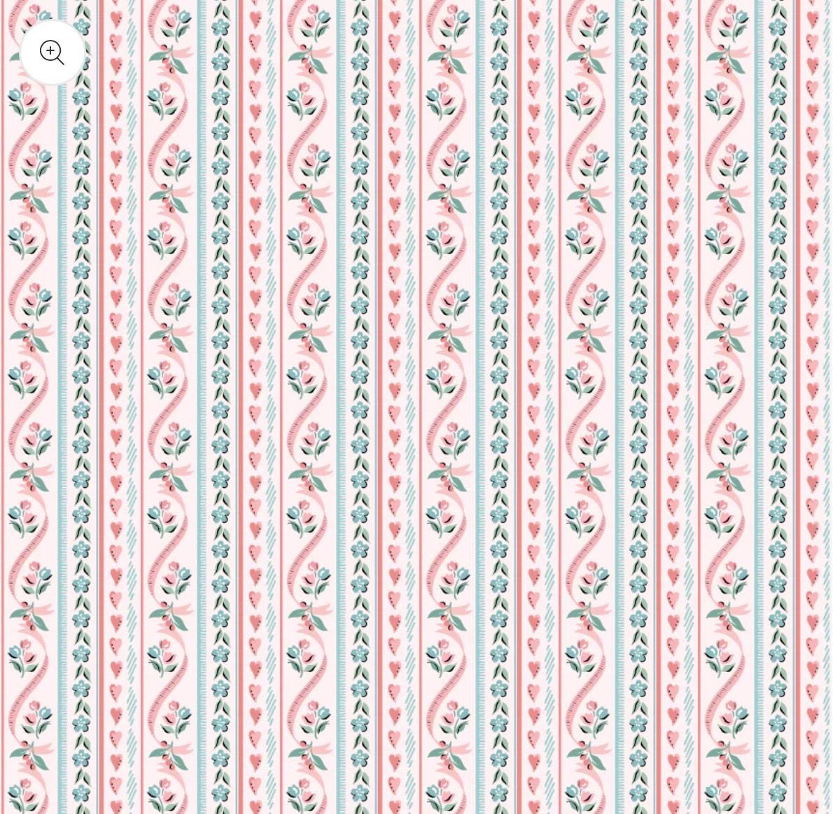 preorder** granny's sewing room Pillow Ticking Pink GS25921 | Poppie cotton | Sheri McCulley | vintage shipping Aug '25