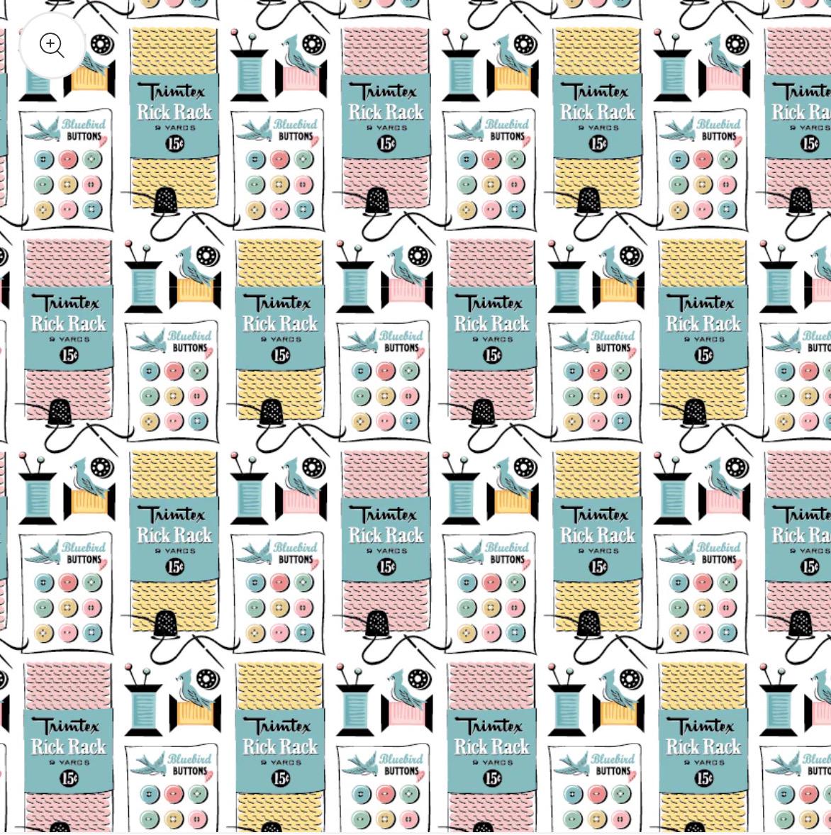 preorder** granny's sewing room sewing notions white GS25922 | Poppie cotton | Sheri McCulley | vintage shipping Aug '25