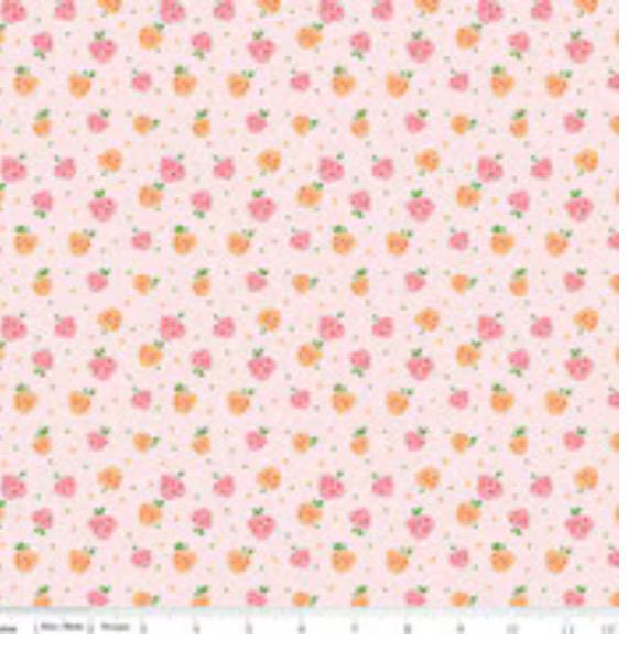 Summer Skies and Fireflies raspberries pink | Gracey Larson | C16374 | Fast shipping | summer vintage