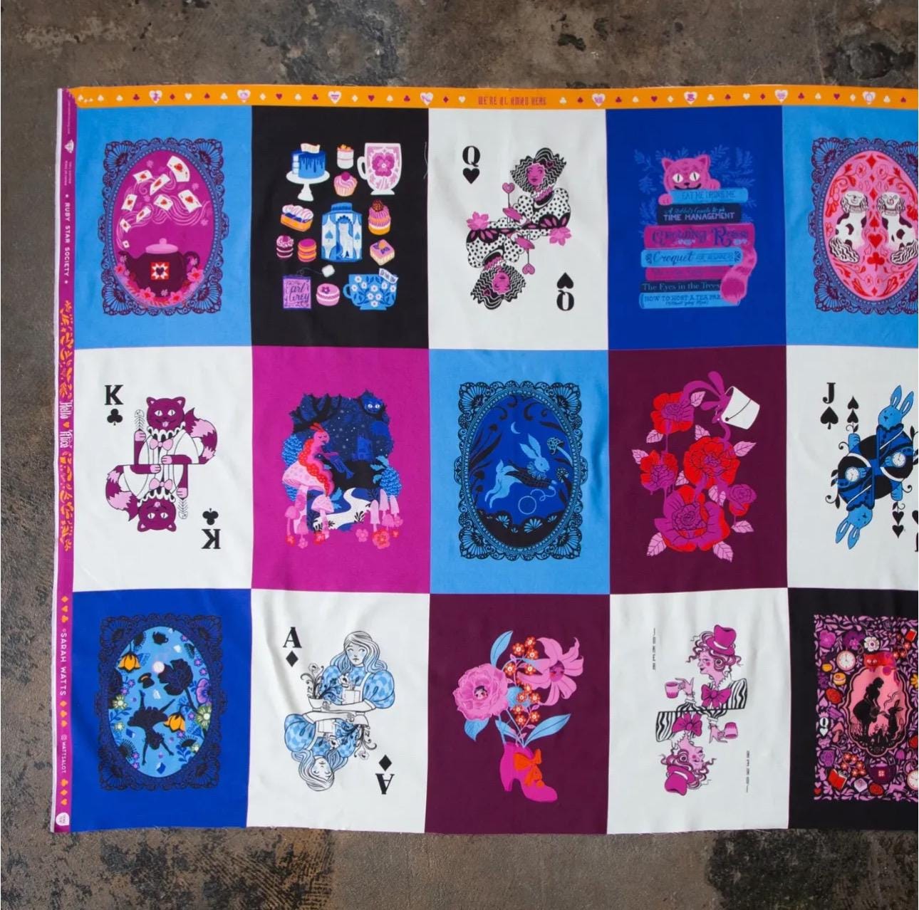Preorder Hello Alice 28 Fat quarter bundle | Ruby star l Alexia Abegg | 18" x 22" x 23 or half yard shipping Oct '25 Panel sold separately