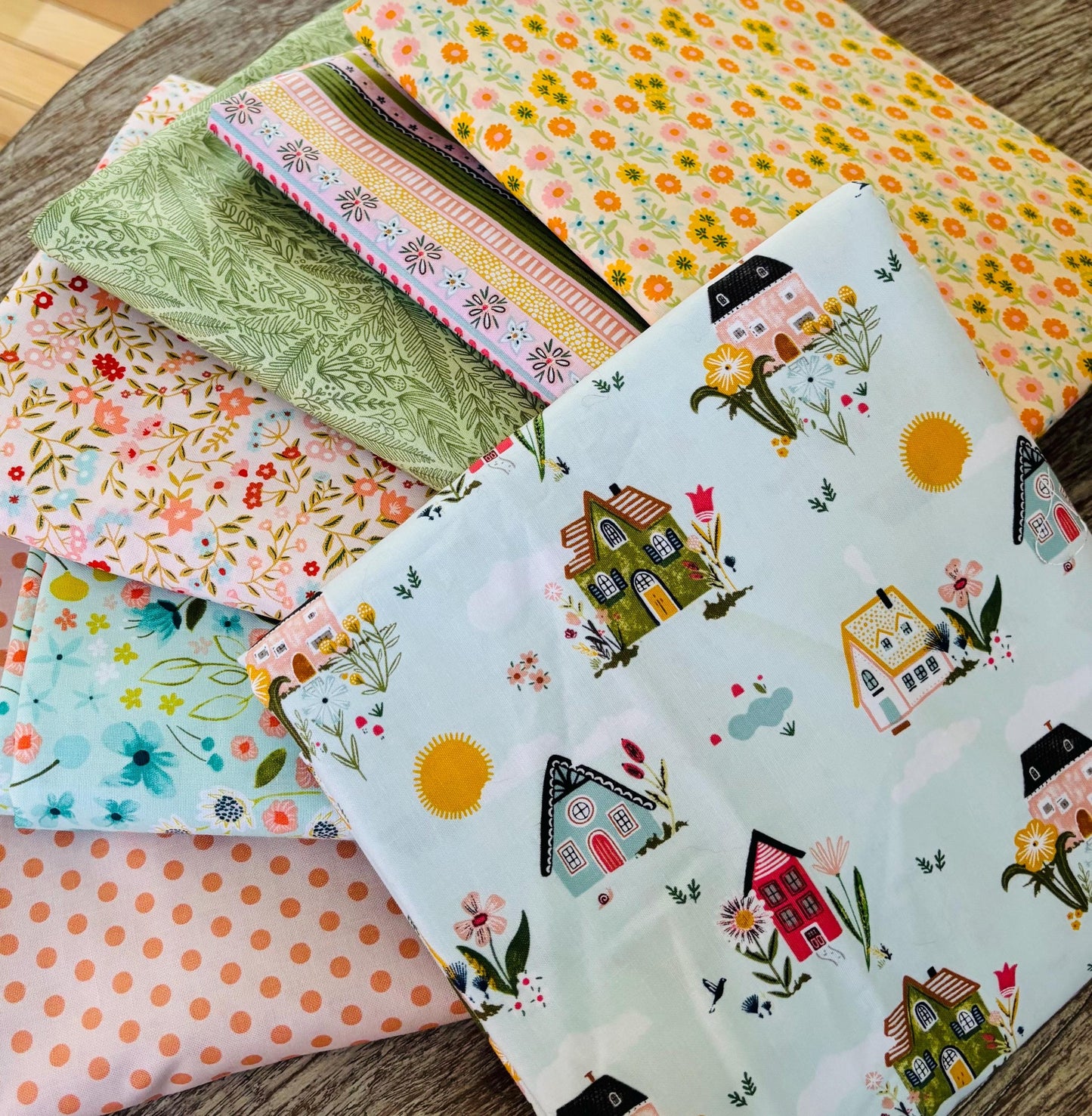 Meadow walk day 2 | Fat quarters bundles 7 fabrics | AGF RBD | Poppie cotton Summer