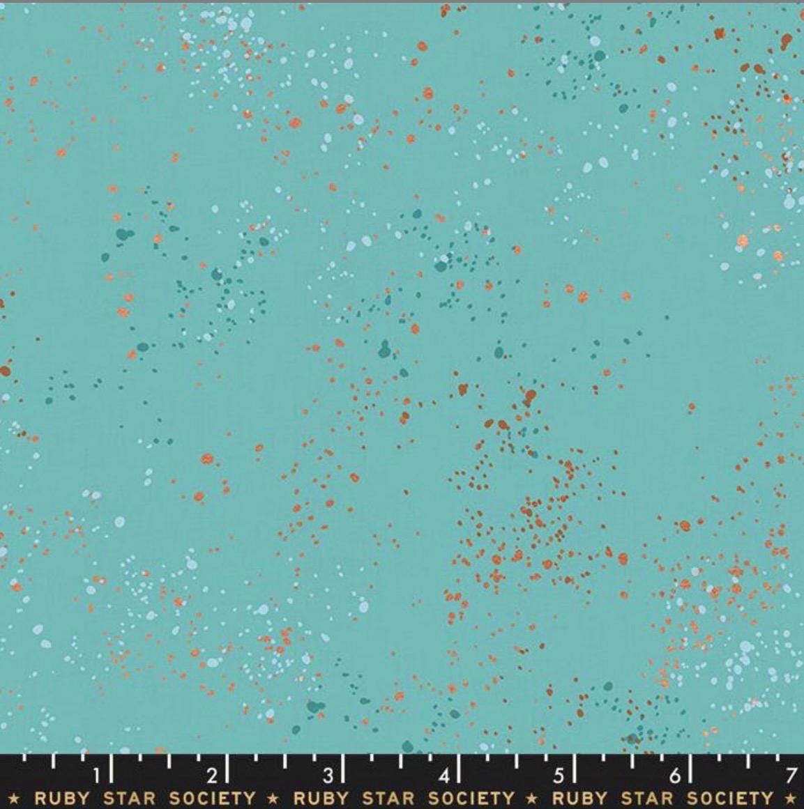 Speckled Turquoise RS5027 72m Ruby Star | In stock - Blender blue metallic - Rashida Coleman Hale