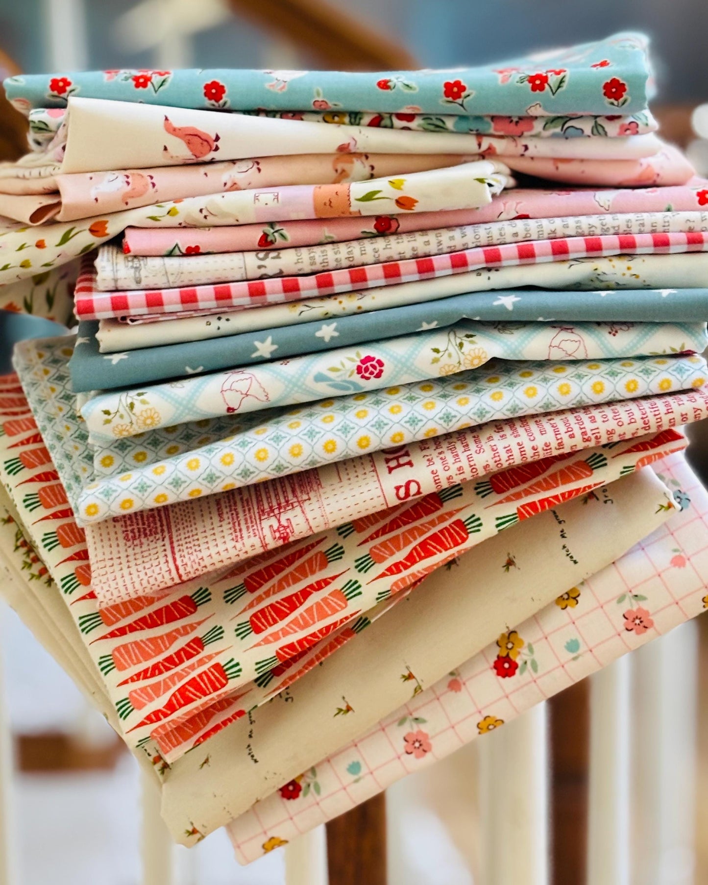 Farm fun 16 fat quarter bundle - Poppie cotton Lori Holt Cottage Grove Farmhouse fancy
