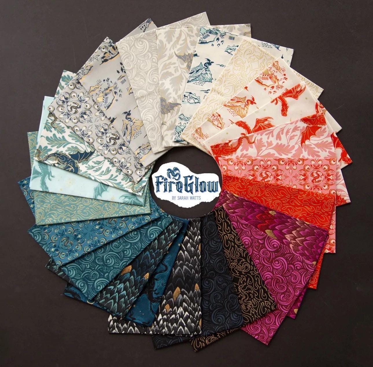 Fireglow preorder* 23 Fat quarter bundle Ruby star Sarah Watts shipping April 26