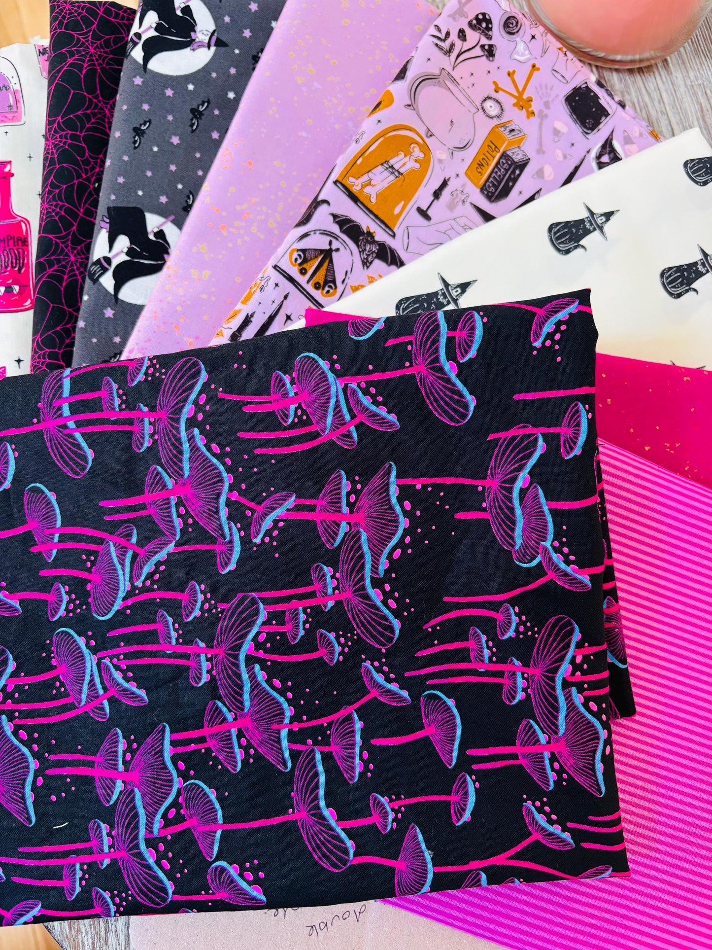 Double double toil and trouble - 9 fat quarter bundle - halloween