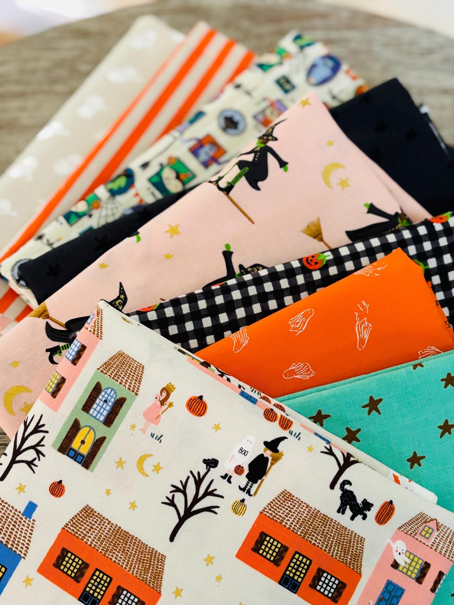 Spooktacular - 9 fat quarter bundle - halloween