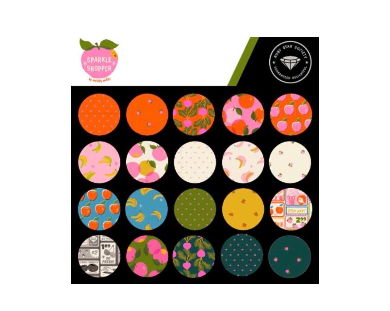 Preorder Sparkle shopper 27Fat quarter bundle | Ruby star Melody Miller | 18" x 22" x 27 or half yard in stock shipping March 2027