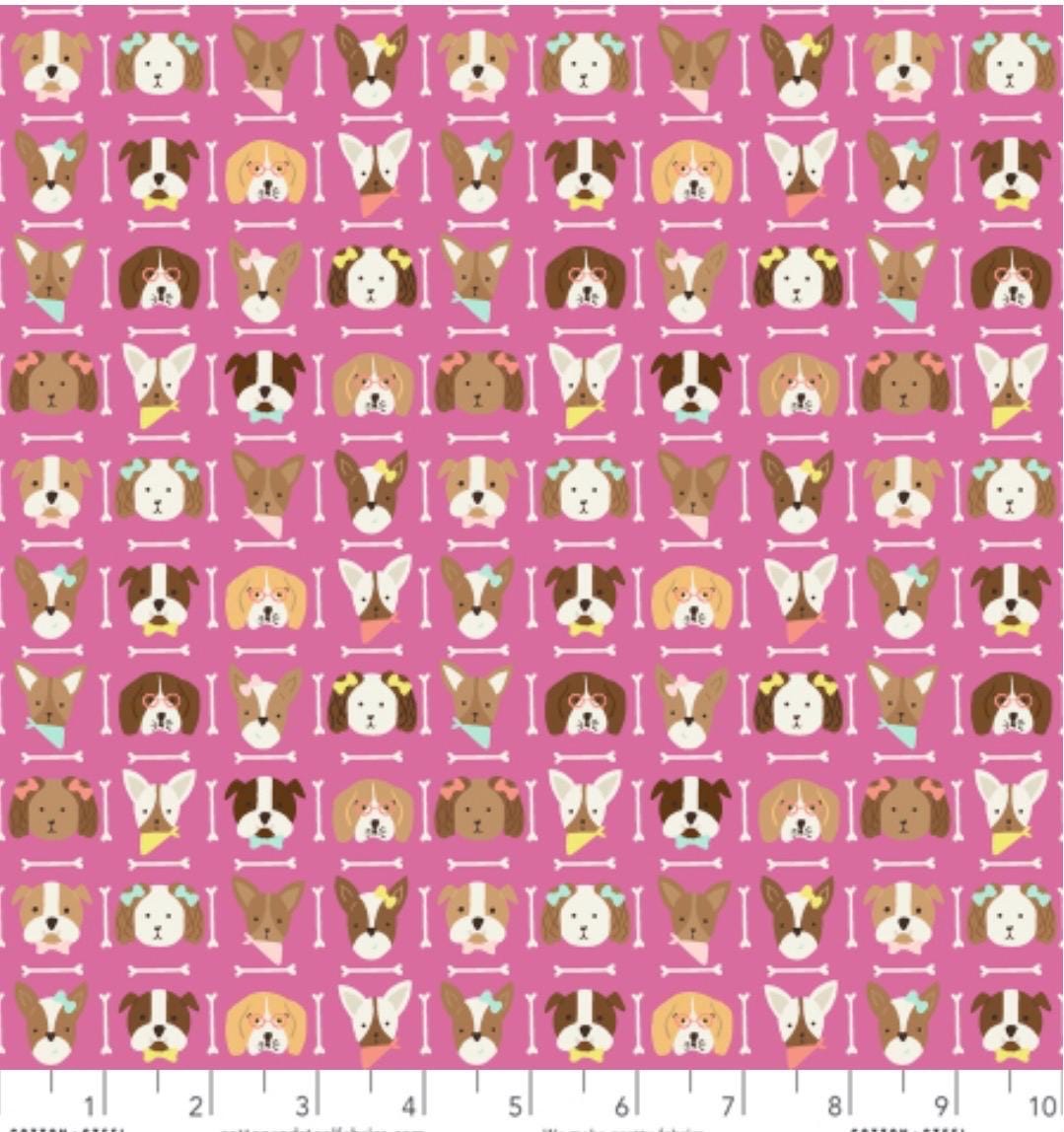 Woof you - Puppy protraits - pretty in pink SD201 PP3 - In Stock- C&S Sazerelli