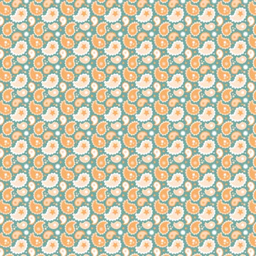Calico Cowgirls - Poppie cotton Lori woods | in stock - Paisley & Poppy - floral - Teal CW24820