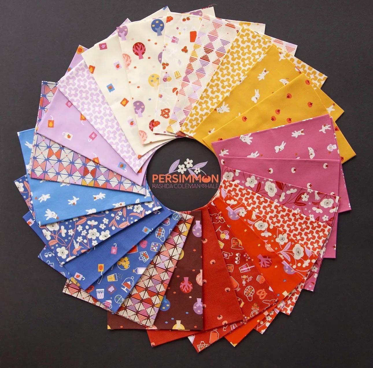 Persimmon 42 piece charm | Ruby star | 5" x 5" Precut Rashida Coleman Hale