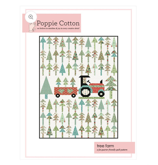 POPPIE COTTON Tree Farm Quilt Pattern PCP23125 Ships: June 2024 -  | quilt size 60" x 78 "  - Prairie Christmas