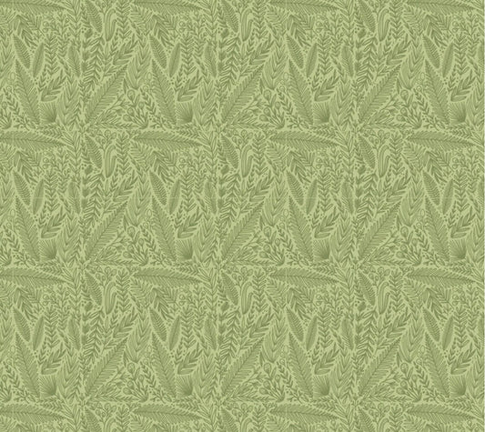 Cottage Charm - Delicate foliage green | Poppie cotton | Kenzie Elston | vintage | in stock - CH24757