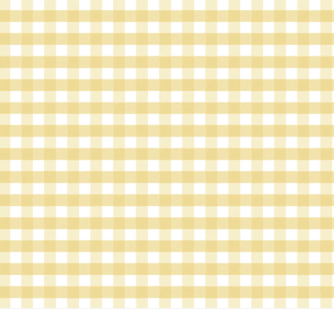 Pretty in plaid yellow  - Delightful department store | Poppy cotton | in stock | plaid | check | vintage | Lori Woods