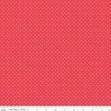 Swiss dot | white Swiss dot on cayenne | Red | Riley Blake Designs | C670-80 | 100% cotton | design by RBD | ships fast