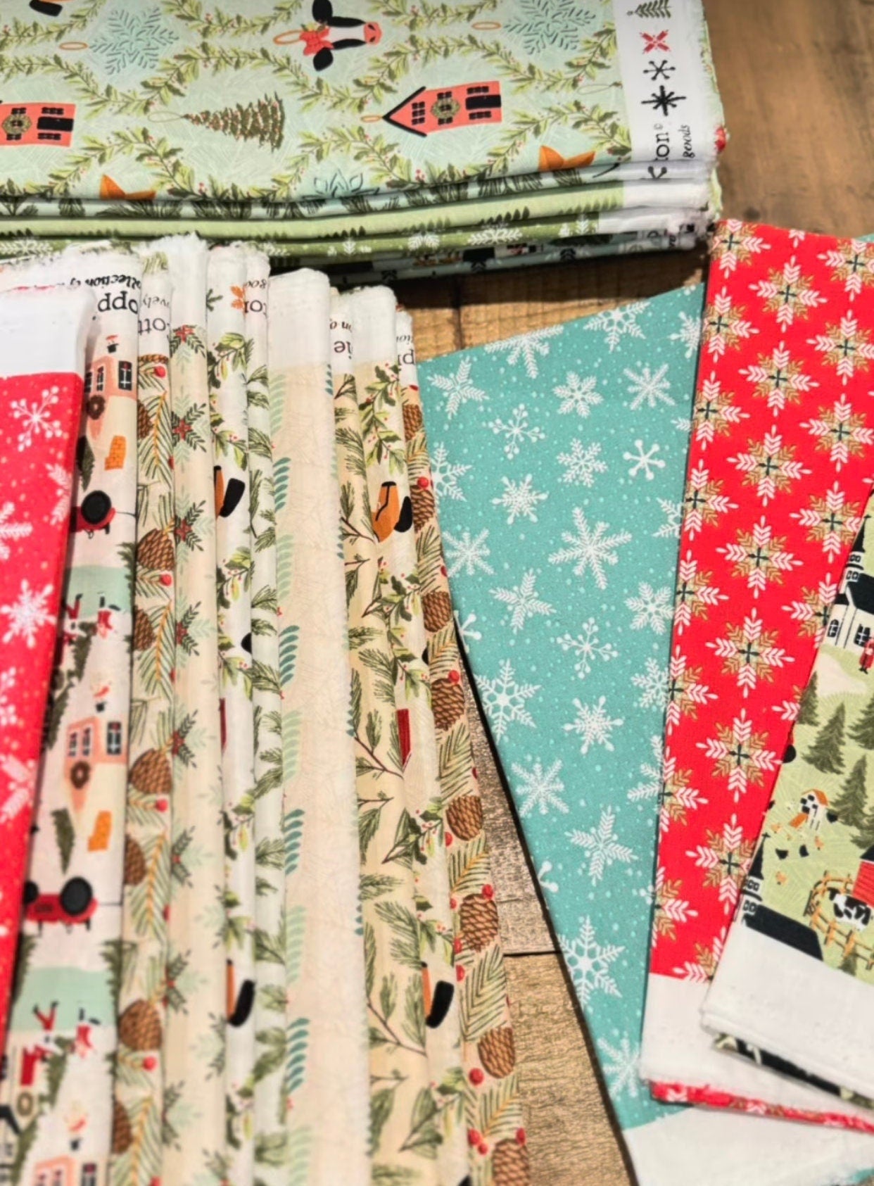 Prairie Christmas  - 21 Fat quarter bundle | Poppie cotton | Amanda Grace | Holiday | in stock - Free US shipping