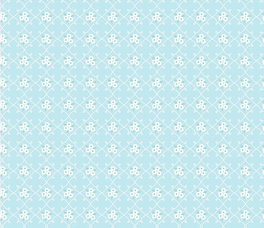 Market day  - Rosie Fence Teal | Poppie cotton | Amy Jordan | vintage | in stock - MK24564