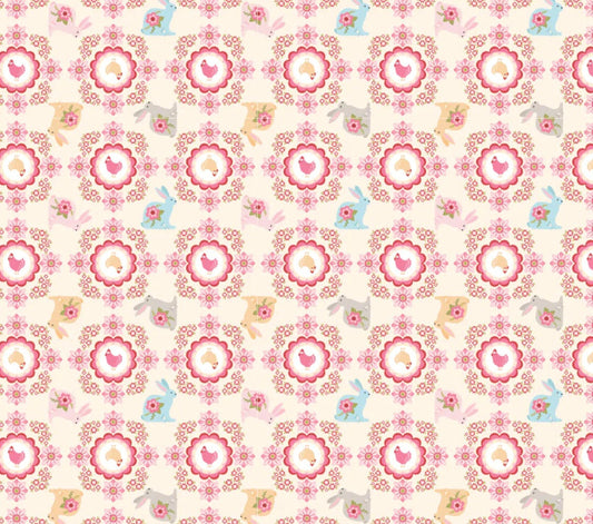 Floppy and mopsy cream - Poppies patchwork club | Poppy cotton | in stock | floral | ditsy | vintage | Lori woods