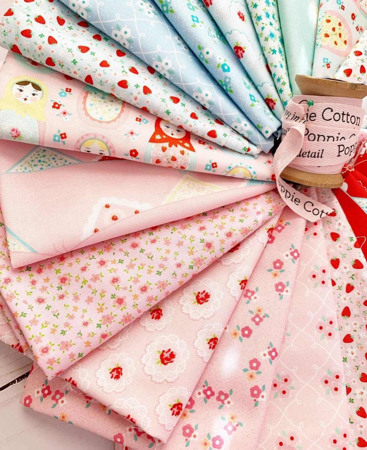 Market day  - 21 Fat quarter bundle | Poppie cotton | Amy Jordan | Holiday | in stock - Free US shipping