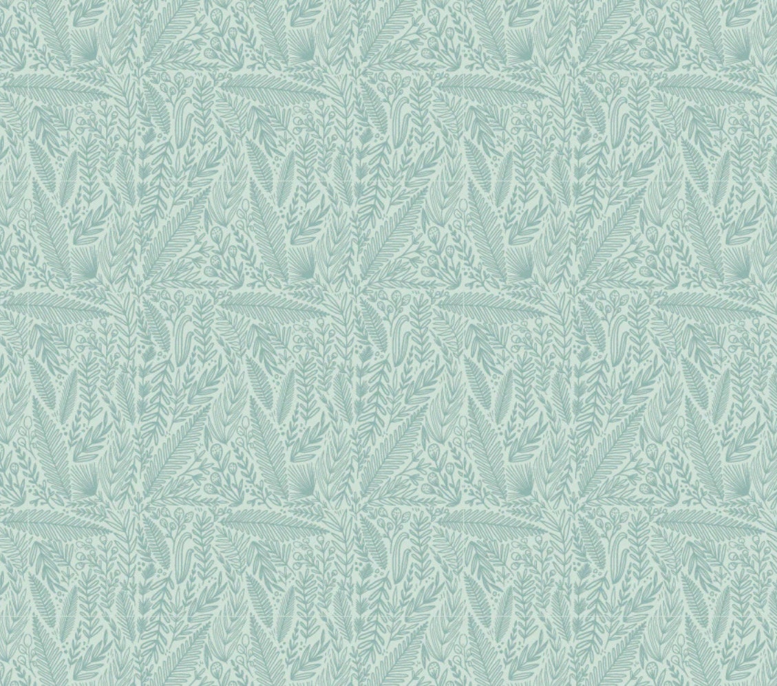 Cottage Charm - Delicate foliage blue | Poppie cotton | Kenzie Elston | vintage | in stock - CH24755