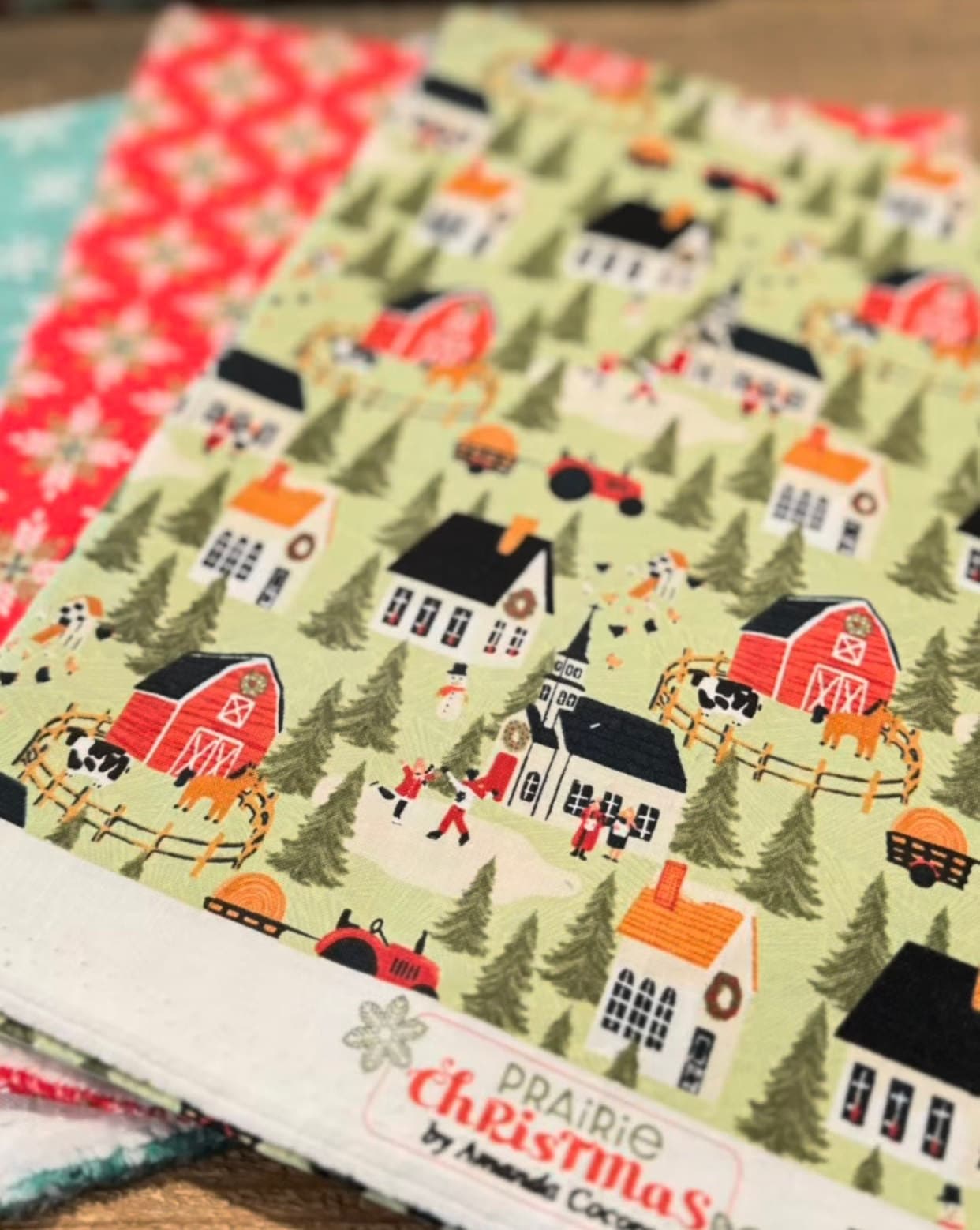 Prairie Christmas  - 21 Fat quarter bundle | Poppie cotton | Amanda Grace | Holiday | in stock - Free US shipping