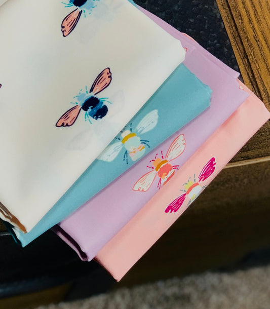 Bumble 4 Fat quarter bundle - bee designs by Maureen Cracknell | AGF | In stock - Bumble forester - Bumble beez - bumble buzz - bumble five