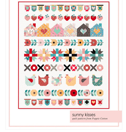 Sunny Kisses Pattern | Poppie cotton | Hopscotch & Freckles | 68" x 80" - in stock - paper pattern