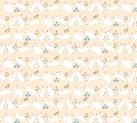 Peter rabbit cream - Poppies patchwork club | Poppy cotton | in stock | floral | ditsy | vintage | Lori woods