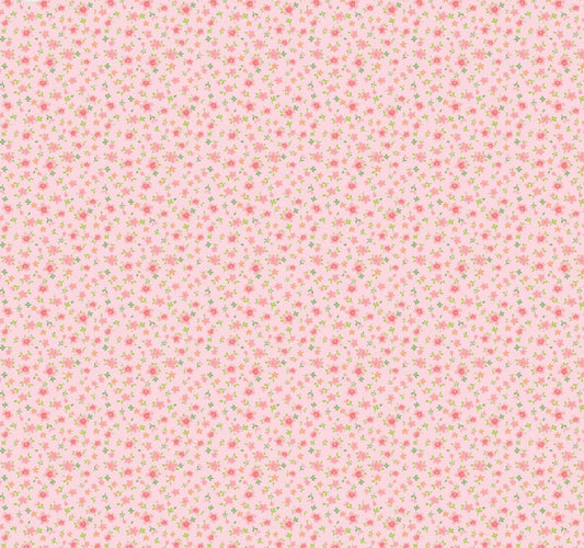 Market day  - Tiny flowers Pink | Poppie cotton | Amy Jordan | vintage | in stock - MK24569