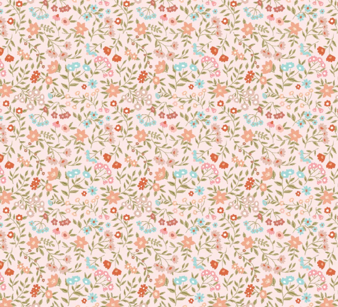 Promise me - from my heart pink | Poppy cotton | in stock | floral | ditsy | vintage | Michal marco