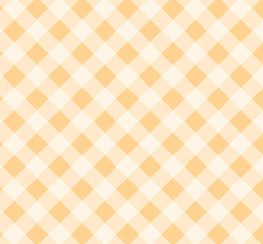 Dorothy check yellow - Nature sings | Poppie cotton | in stock | ditsy | floral | vintage | Lori Woods | each square is just under 6/8 inch