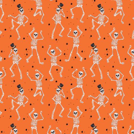 Halloween by Rifle Paper co Halloween - Skeletons - Orange  - witch ghost trick or treat - In Stock- C&S