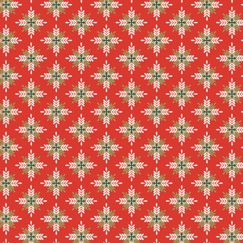 prairie christmas  - New Star Red| Poppie cotton | Amanda Grace | holiday | shipping June 2024 - PC24363