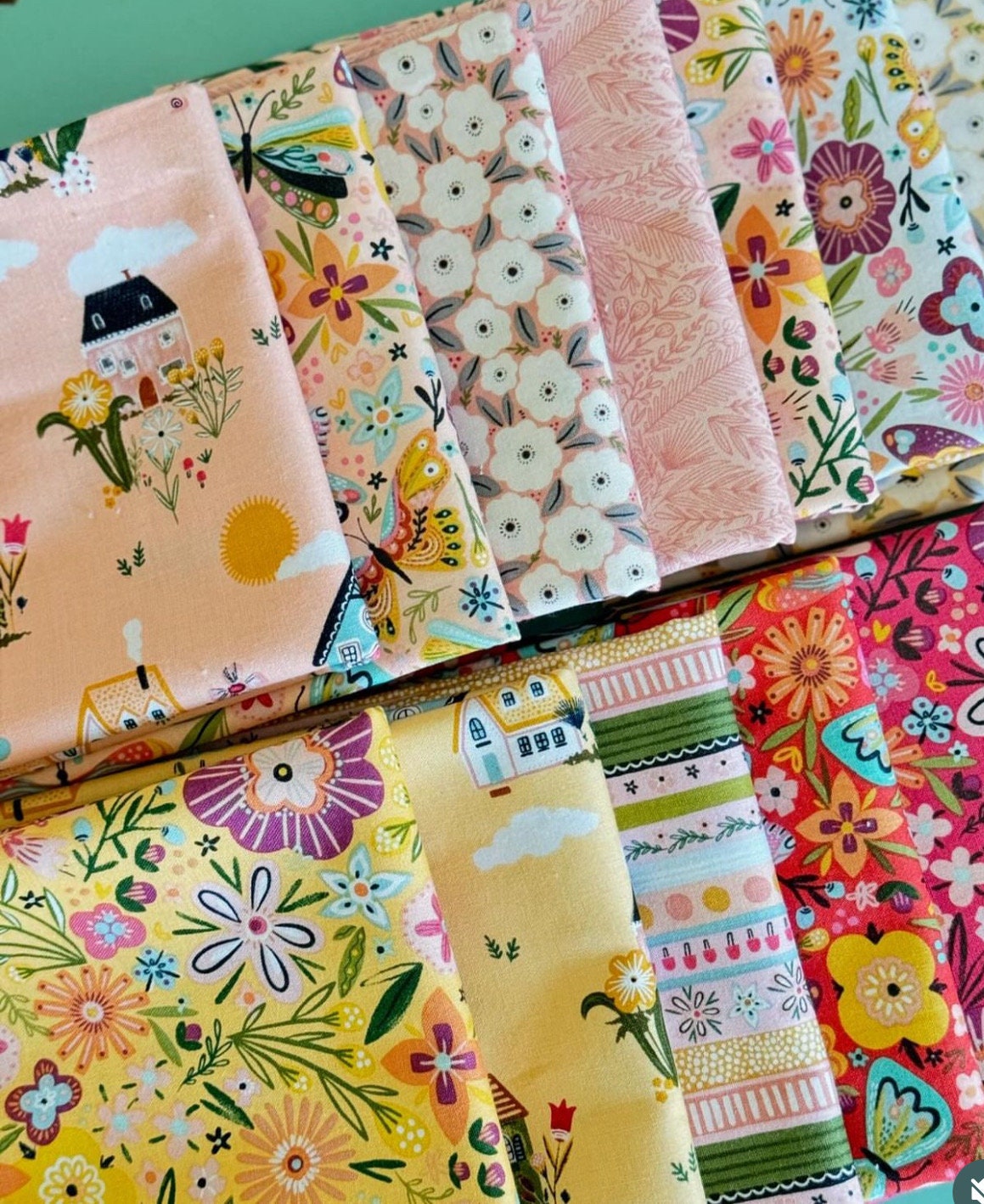 Cottage Charm  21 Fat quarter bundle | Poppie cotton | Kenzie Elston  | whimsical | in stock - Free US shipping