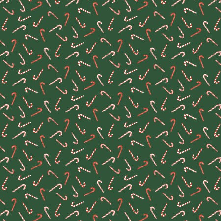 Christmas Lane - Candy cane toss - hunter green - RJR Studios - Holiday stripe  - Santa - robin - holiday classics - candy cane - RJ6144