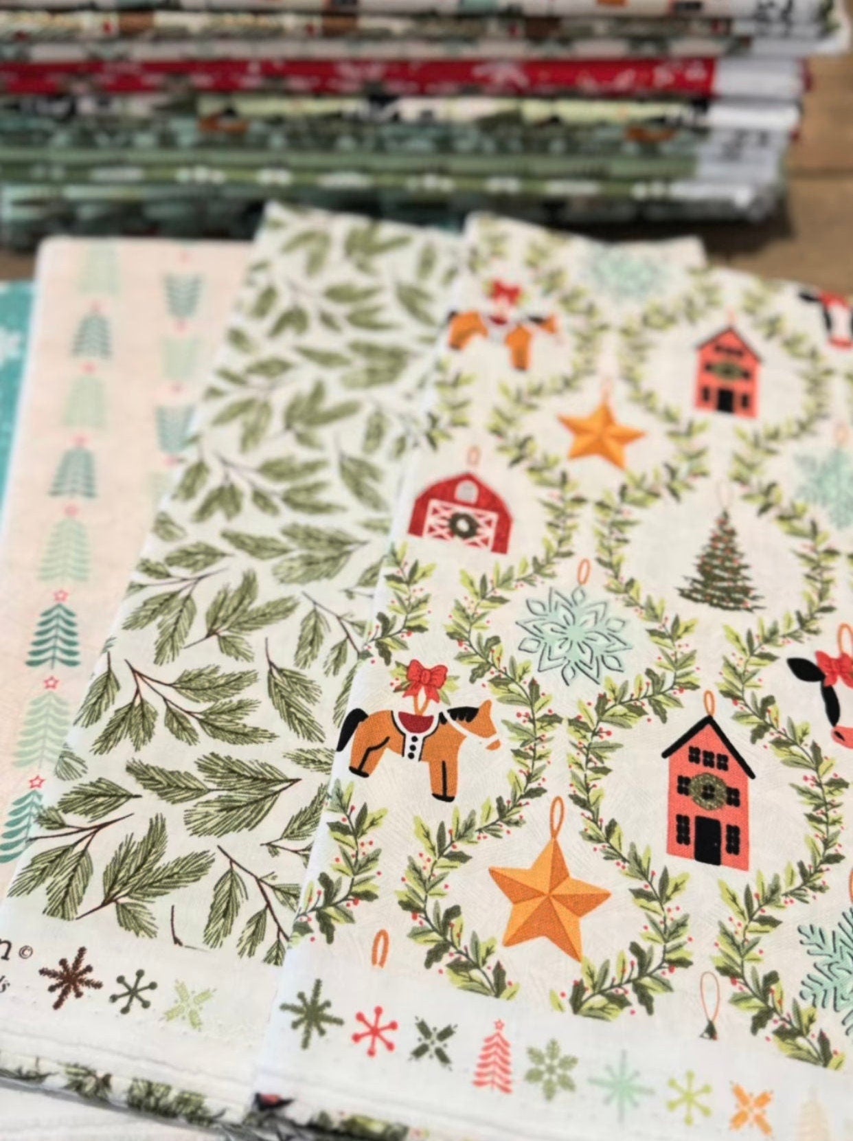 Prairie Christmas  - 21 Fat quarter bundle | Poppie cotton | Amanda Grace | Holiday | in stock - Free US shipping