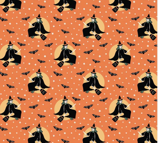 Sweet tooth halloween  - Little witch orange | Poppie cotton | Elea Lutz | trick or treat | In stock