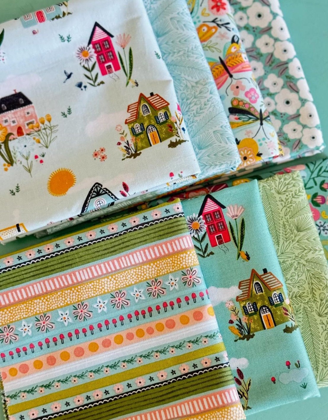 Cottage Charm  21 Fat quarter bundle | Poppie cotton | Kenzie Elston  | whimsical | in stock - Free US shipping