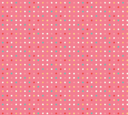 Mushroom blooms  - Polka dots pink | Poppie cotton | vintage | in stock - MB24407