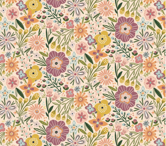 Cottage Charm  - Bursting blossom peach | Poppie cotton | Kenzie Elston | vintage | in stock - CH24748