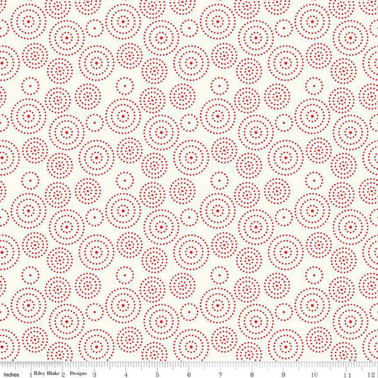 I love us cones circle dots | c13965 | 100% cotton | Sandy Gervais | Valentine  | ships fast