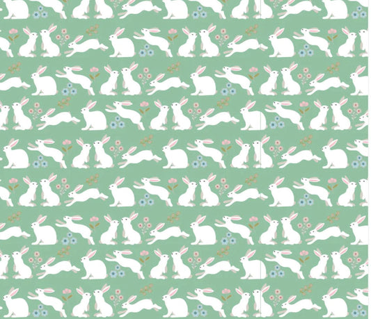 Peter rabbit mint - Poppies patchwork club | Poppy cotton | in stock | floral | ditsy | vintage | Lori woods