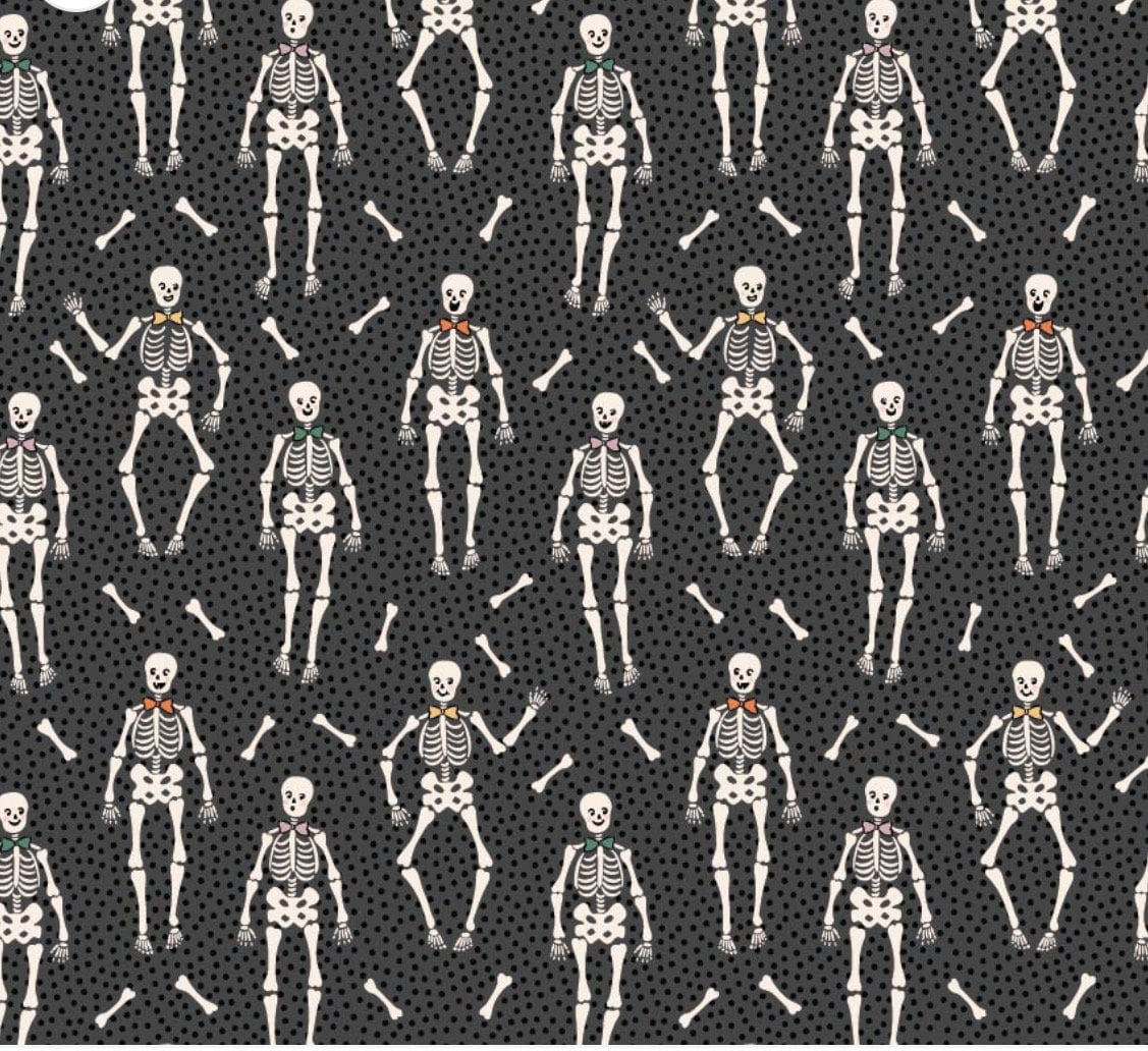 Sweet tooth halloween  - Bones black | Poppie cotton | Elea Lutz | trick or treat | In stock