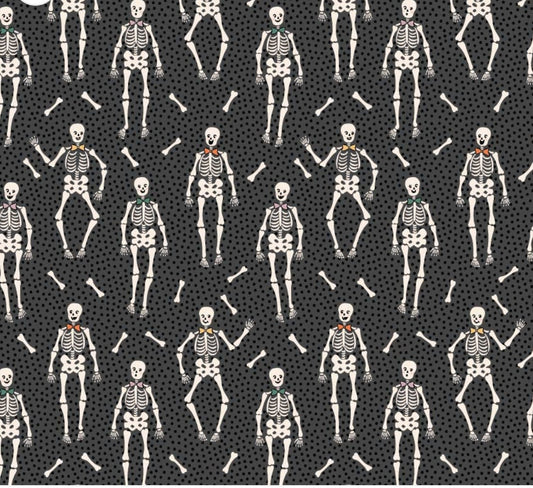 Sweet tooth halloween  - Bones black | Poppie cotton | Elea Lutz | trick or treat | In stock