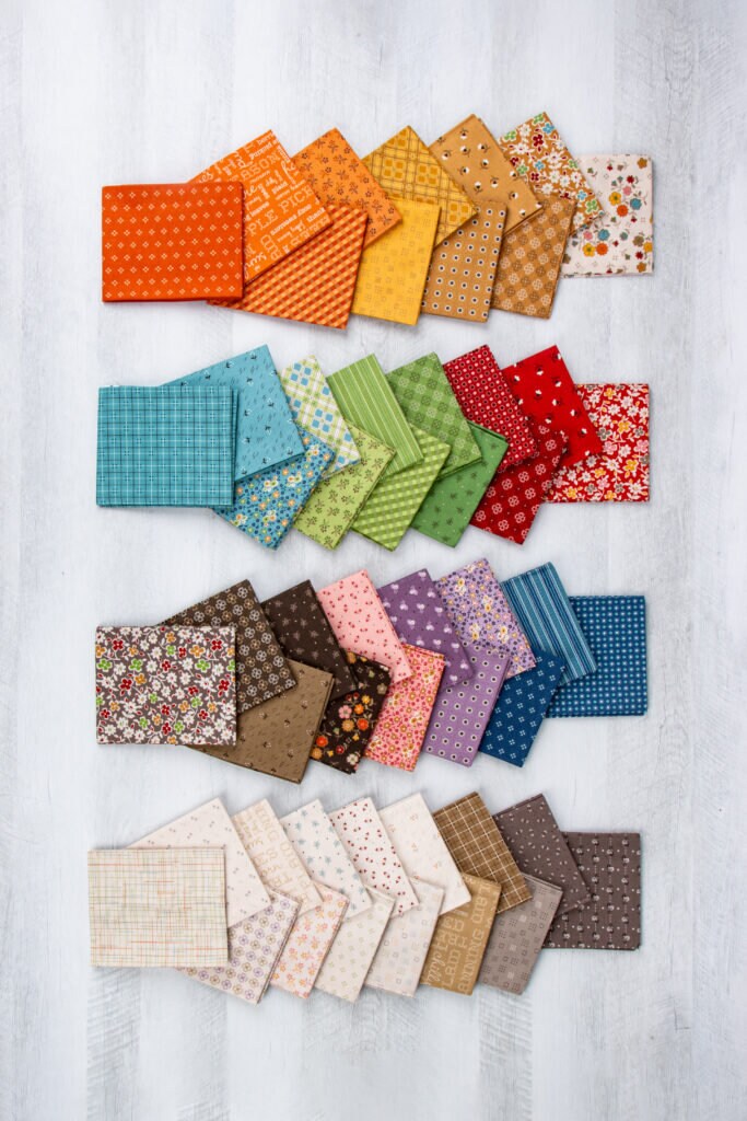 Autumn 52 piece fat quarter bundle | Lori Holt | Bee in my Bonnet - precut | RBD  - in stock - Free US Shipping