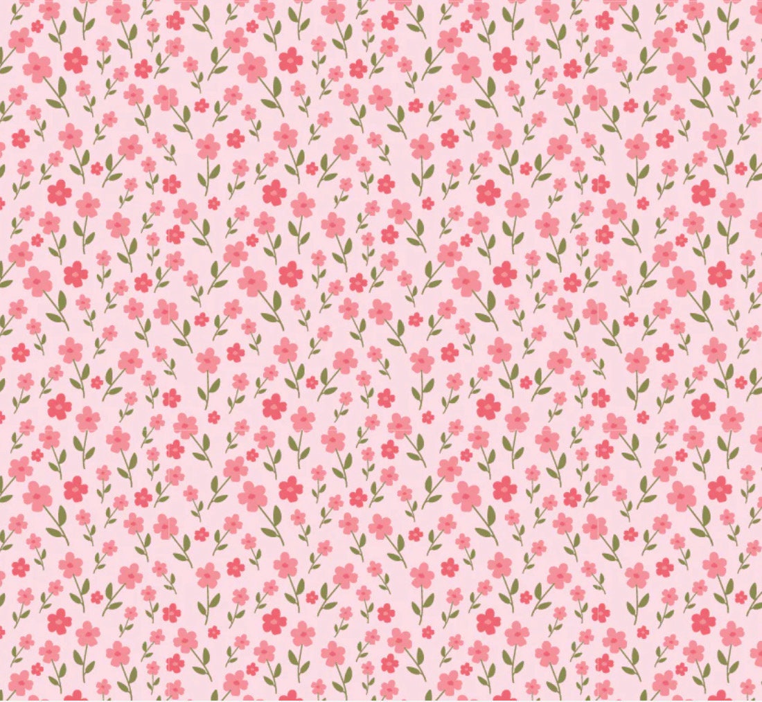 wildflower field pink - prairie sisters homestead| Poppy cotton | in stock | ditsy | floral | vintage | Lori Woods