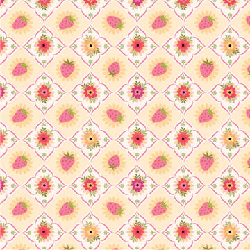 Calico Cowgirls  -  Poppie cotton Lori woods | in stock - Feeling quilty - floral yellow CW24828