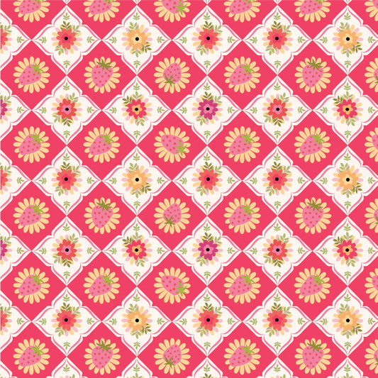 Calico Cowgirls  -  Poppie cotton Lori woods | in stock - Feeling quilty - floral pink CW24827